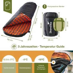 Skandika Vegas XXL Rechts Flanel Slaapzak -Weber Verkoop 95f5b2a8c75db6ea