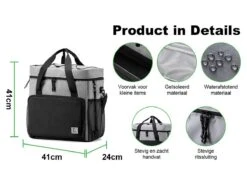 Merkloos Brisby 4-laags Geïsoleerde 40 Liter Koeltas - Grey -Weber Verkoop a3e93caf3b9082a9