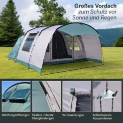 Skandika Hafslo 5 Sleeper Protect Tunneltent -Weber Verkoop b443ea3b4fc5c636