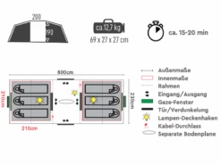 TAMBU Mandapa 6 Vis-à-Vis Tunneltent -Weber Verkoop b62d2fec585d8614