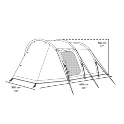 Tambu Durdanta 4-persoons Tunneltent - Brown -Weber Verkoop b765b19b352f693c