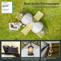 Skandika Hammerfest 4 Protect Koepeltent - Grey/Green -Weber Verkoop b7ecf66e5fe15f4f