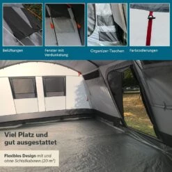 Skandika Hurricane 8 Sleeper Protect Tunneltent -Weber Verkoop bc439d1ab883a6ab
