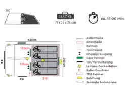 TAMBU Abakasa 4 Tunneltent -Weber Verkoop e7eae4c78683f1d9