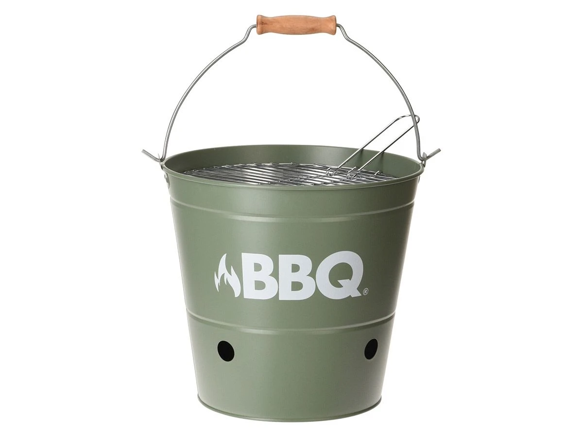 BBQ Ø 27,5 Cm Emmer Kolenbarbecue - Matt Green 1 BBQ Ø 27,5 Cm Emmer Kolenbarbecue - Matt Green