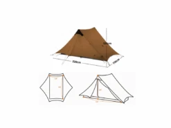 3F UL GEAR Lanshan Tent - 2 Persoons - 3 Seizoenen - Grey -Weber Verkoop f1d83f5f242bee60