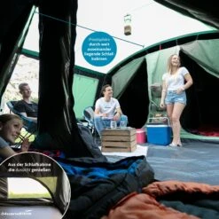 Skandika Montana 10 Sleeper Tunneltent - Green -Weber Verkoop f23e1d2eeff68e45