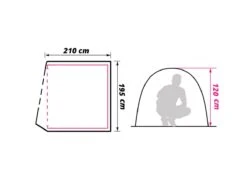 Obelink Dome 3 Koepeltent -Weber Verkoop obelink dome 3 floor plan 2 ecommerce